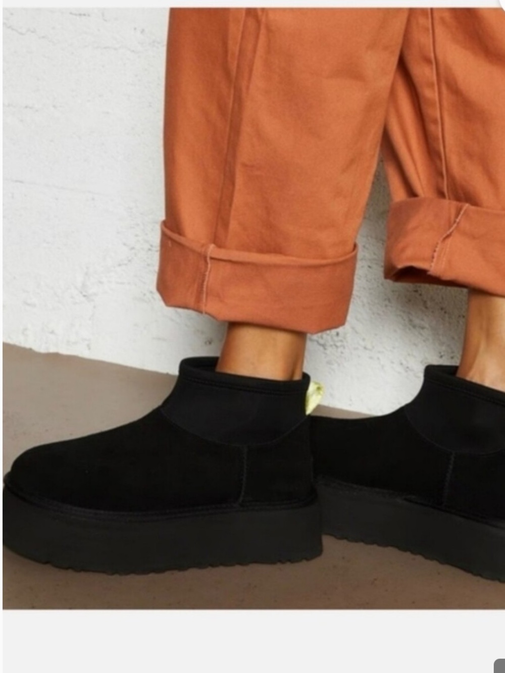 NWOT Ugg Classic Mini Dippers Platform Ankle Boots - Size 7